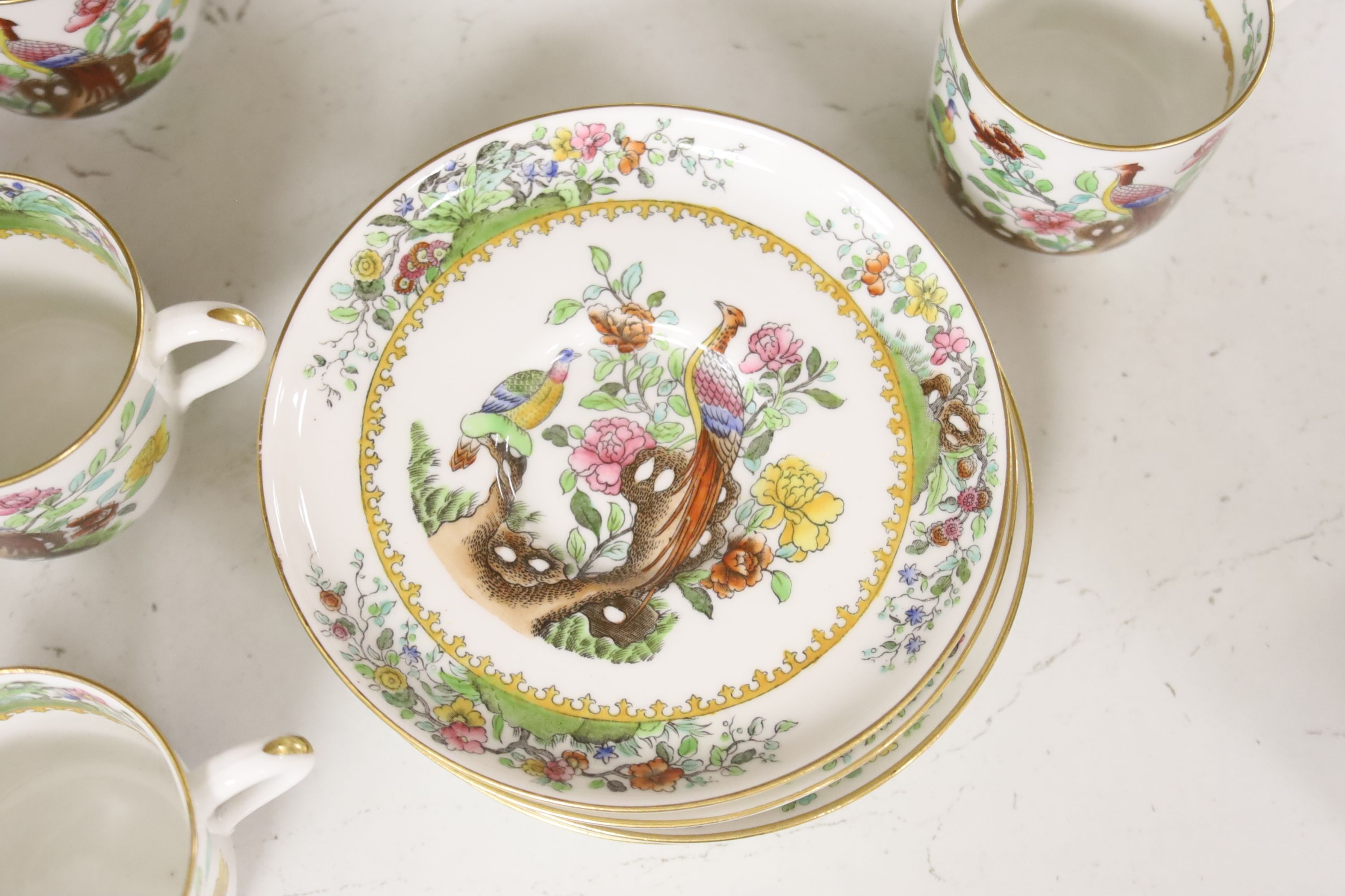 A Copeland Spode for Waring & Gillow 'Asiatic Pheasant' pattern part coffee service